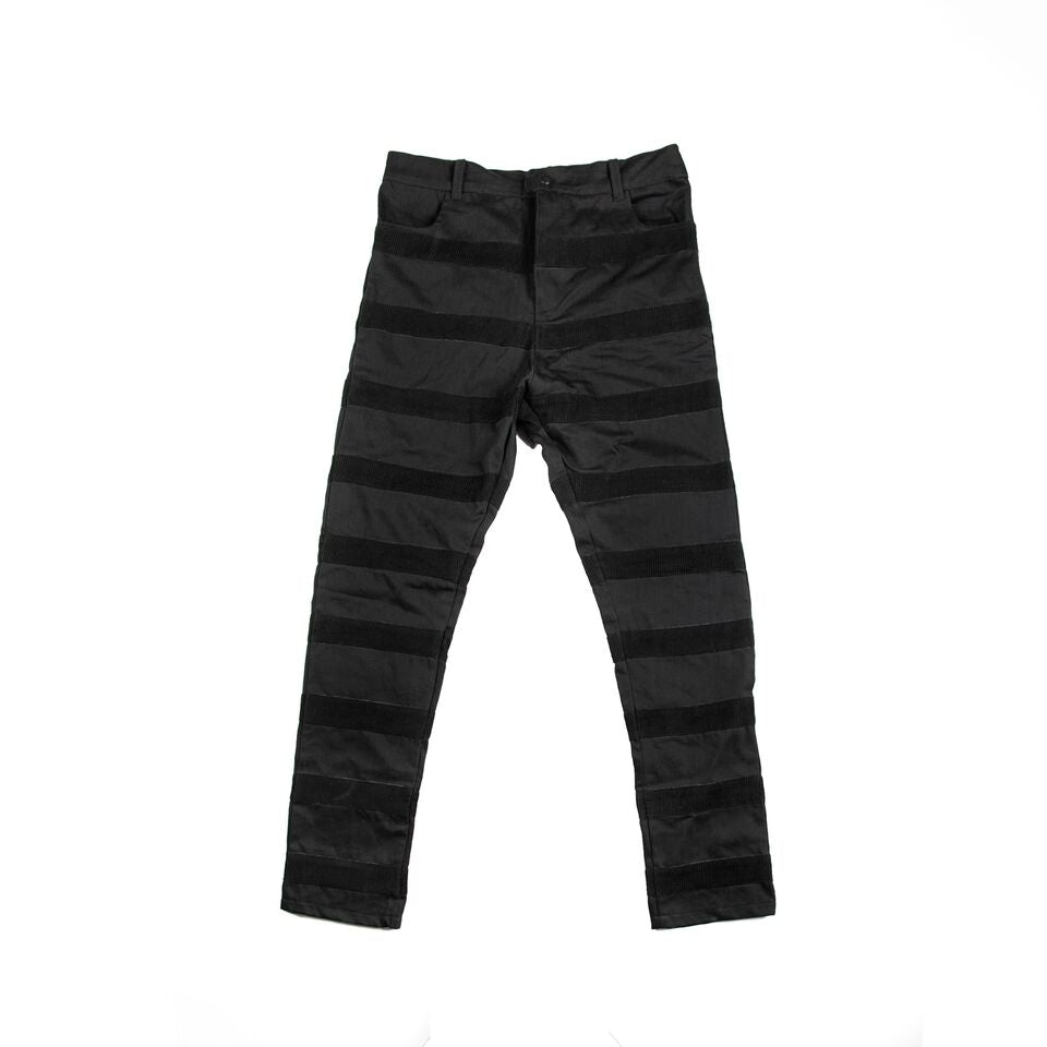 Black Jeans with corduroy stripes